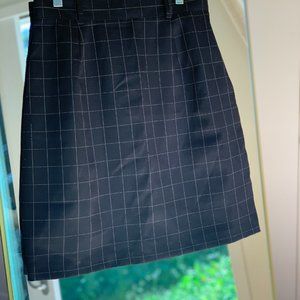 VINTAGE Y2k Skirt Black and white Grid Size 0